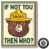 Smokey Bear 'If Not You' Magnet by Classic Magnets, Collectible Souvenirs Made in the USA