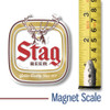 Stag Beer Logo Magnet by Classic Magnets, Collectible Gifts Made in the USA, 2.5" x 2.8"