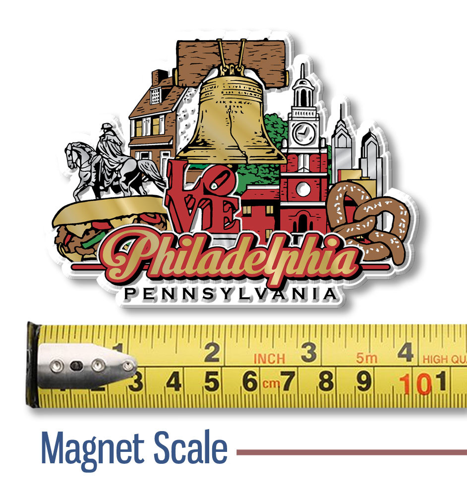 Philadelphia, Pennsylvania City Magnet By Classic Magnets, Collectible Souvenirs Made In The USA - Foto 8
