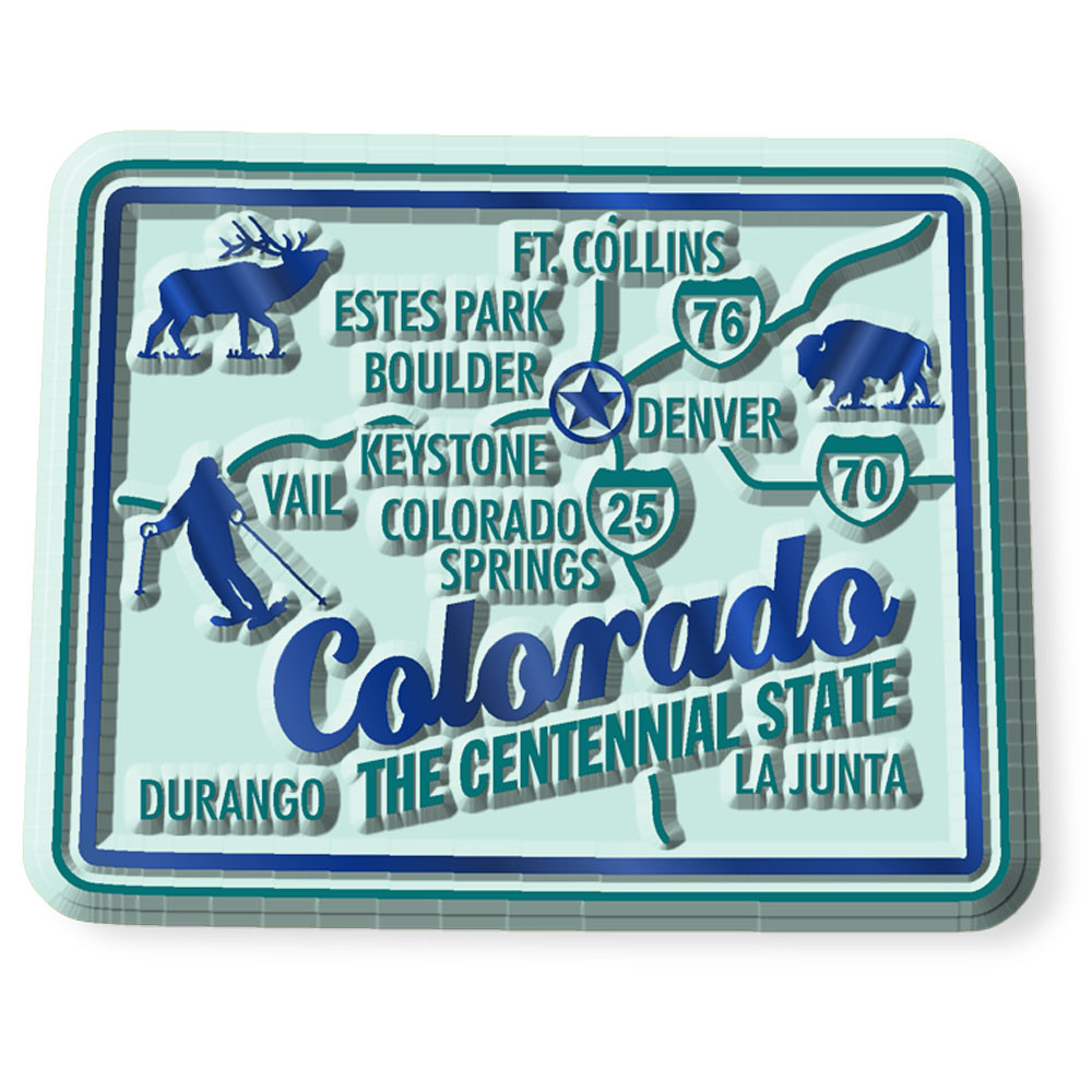 Souvenirs From Usa California Premium State Magnet By Classic Magnets, 2.6" X 3.2", Collectible 3D Rubber Vintage-Style Souvenirs And Gifts Made In The USA Vintage Magnets