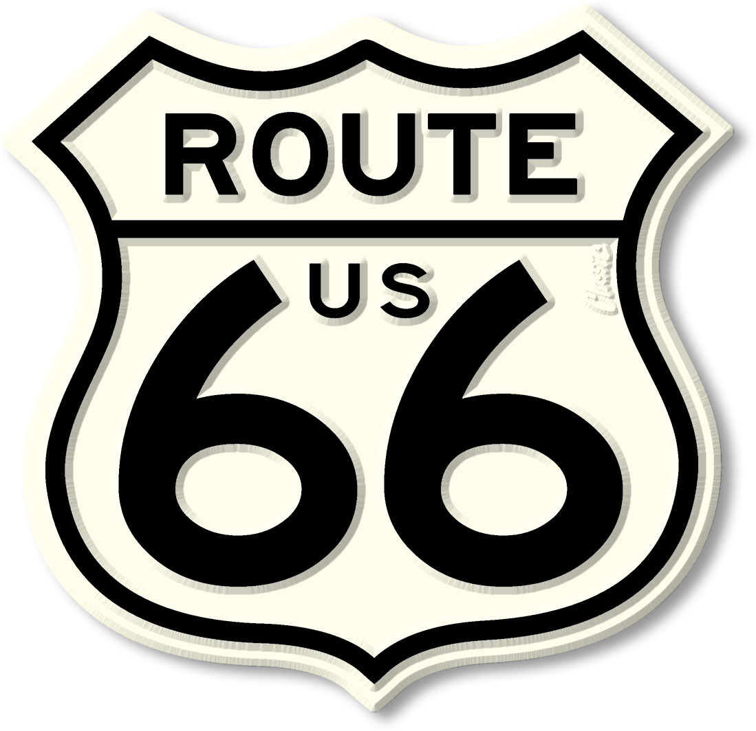 ROUTE327さま専用　66キロ Giant Route 66 Highway Sign / Shield Magnet - ClassicMagnets.com