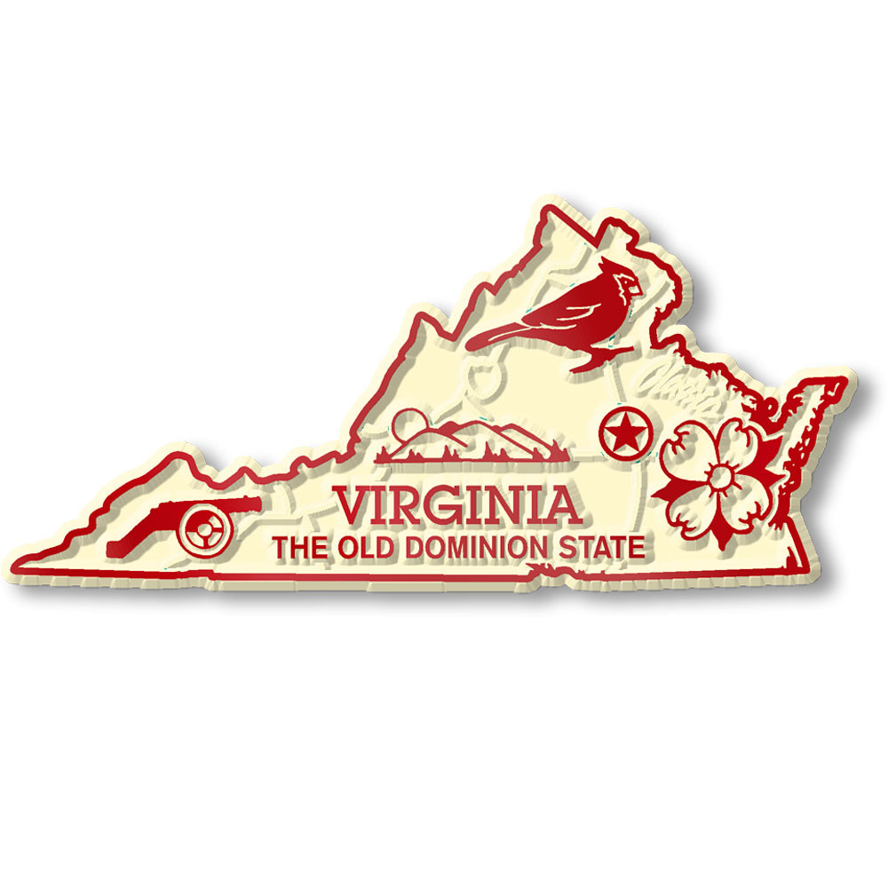 West Virginia Six-Piece State Magnet Set by Classic