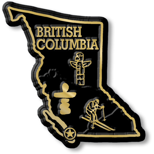 British Columbia Province Magnet by Classic Magnets, Collectible Souvenirs Made in the USA