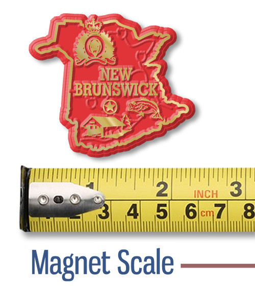 New Brunswick Province Magnet by Classic Magnets, Collectible Souvenirs and Gifts Made in the USA