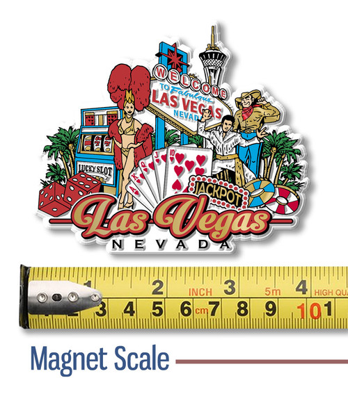 Las Vegas, Nevada City Magnet by Classic Magnets, Collectible Souvenirs and Gifts Made in the USA