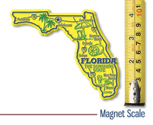 Florida Greeting Souvenir Pen Map - Rotating View Best Of Florida Souv –