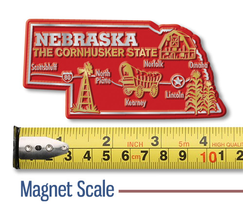 Nebraska Giant State Magnet by Classic Magnets, 4.3" 2.2", Collectible Souvenirs and Gifts Made in the USA Nebraska Giant State Magnet by Classic Magnets, 4.3" 2.2", Collectible Souvenirs and Gifts Made in the USA