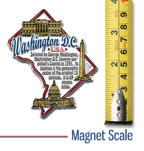 Washington, D.C. Information State Magnet by Classic Magnets, 2.9" x 3.5", Collectible Souvenirs and Gifts Made in the USA Washington, D.C. Information State Magnet by Classic Magnets, 2.9" x 3.5", Collectible Souvenirs and Gifts Made in the USA