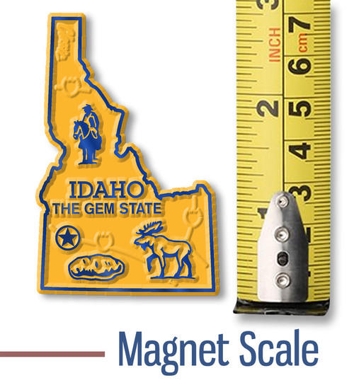 Idaho Small State Magnet by Classic Magnets, 1.7" x 2.7", Collectible Souvenirs and Gifts Made in the USA Idaho Small State Magnet by Classic Magnets, 1.7" x 2.7", Collectible Souvenirs and Gifts Made in the USA