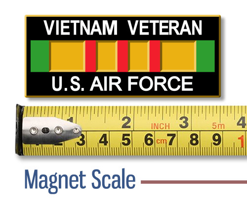 U.S. Airforce Vietnam Veteran Magnet by Classic Magnets, Collectible Patriotic Military Souvenirs and Gifts Made in the USA