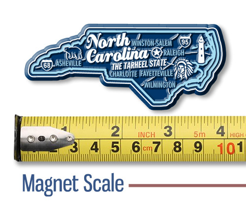North Carolina Premium State Magnet by Classic Magnets, 2.5" x 1.6", Collectible Souvenirs and Gifts Made in the USA North Carolina Premium State Magnet by Classic Magnets, 2.5" x 1.6", Collectible Souvenirs and Gifts Made in the USA