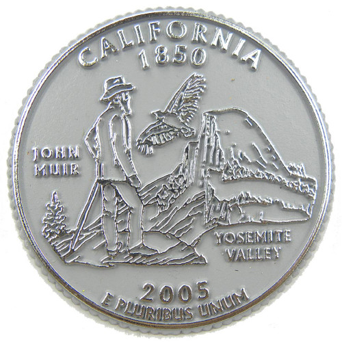 California State Quarter Magnet by Classic Magnets, Collectible Souvenirs Made in the USA