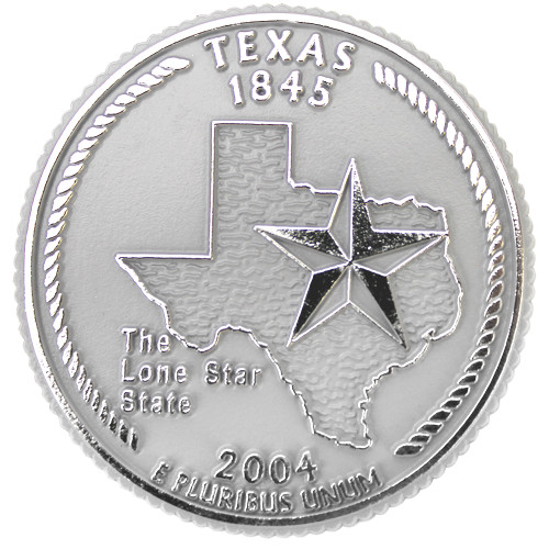 Texas State Quarter Magnet by Classic Magnets, Collectible Souvenirs Made in the USA