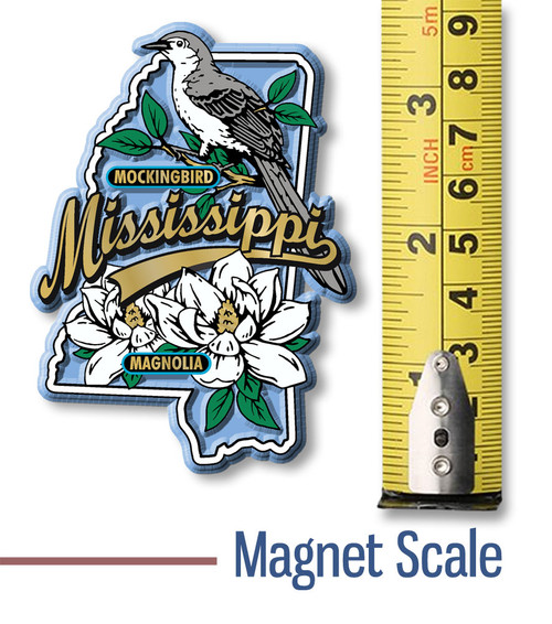 Minnesota State Bird and Flower Map Magnet by Classic Magnets