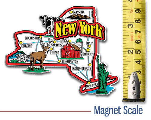 New York Six-Piece State Magnet Set by Classic Magnets, Includes 6 Unique Designs, Collectible Souvenirs and Gifts Made in the USA New York Six-Piece State Magnet Set by Classic Magnets, Includes 6 Unique Designs, Collectible Souvenirs and Gifts Made in the USA