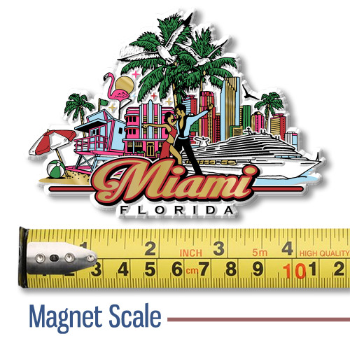 Miami, Florida City Magnet by Classic Magnets, Collectible Souvenirs and Gifts Made in the USA Miami, Florida City Magnet by Classic Magnets, Collectible Souvenirs and Gifts Made in the USA