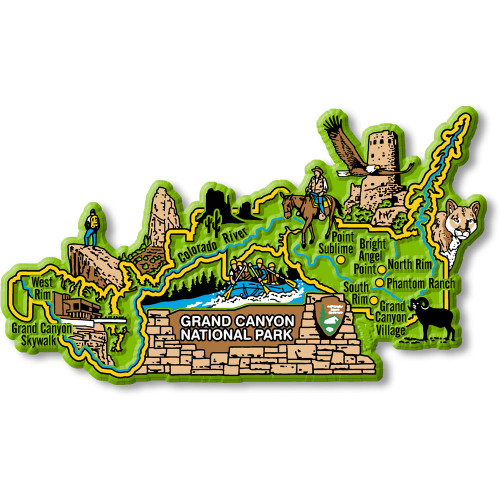 Grand Canyon Set of Three Magnets by Classic Magnets,  Collectible Souvenirs and Gifts Made in the USA Grand Canyon Set of Three Magnets by Classic Magnets,  Collectible Souvenirs and Gifts Made in the USA