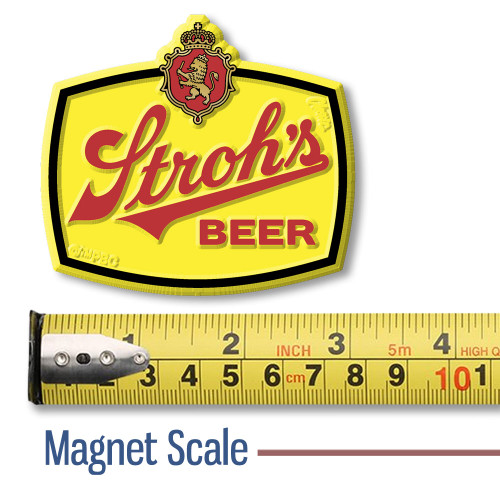 Stroh's Beer Logo Magnet by Classic Magnets, Collectible Gifts Made in the USA, 3.0" x 2.7" Stroh's Beer Logo Magnet by Classic Magnets, Collectible Gifts Made in the USA, 3.0" x 2.7"