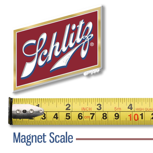 Schlitz Beer Logo Magnet by Classic Magnets, Collectible Gifts Made in the USA, 3" x 2.9" Schlitz Beer Logo Magnet by Classic Magnets, Collectible Gifts Made in the USA, 3" x 2.9"