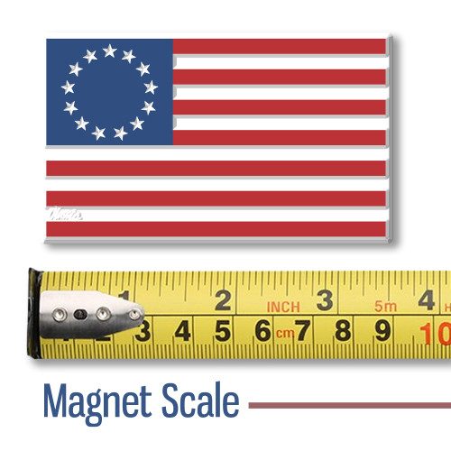 Betsy Ross Flag Magnet by Classic Magnets, Collectible Souvenirs and Gifts Made in the USA Betsy Ross Flag Magnet by Classic Magnets, Collectible Souvenirs and Gifts Made in the USA