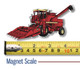 Big Red Combine Tractor Magnet by Classic Magnets, Collectible Souvenirs Made in the USA
