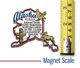 Alaska Information State Magnet by Classic Magnets, 3" x 2.7", Collectible Souvenirs Made in the USA