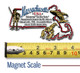 Massachusetts Information State Magnet by Classic Magnets, 3.8" x 2.1", Collectible Souvenirs Made in the USA