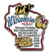 Wisconsin Information State Magnet by Classic Magnets, 2.5" x 2.7", Collectible Souvenirs Made in the USA