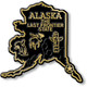 Alaska Small State Magnet by Classic Magnets, 2.2" x 2.2", Collectible Souvenirs and Gifts Made in the USA