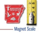 Arkansas Small State Magnet by Classic Magnets, 1.9" x 1.7", Collectible Souvenirs Made in the USA