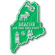 Maine Small State Magnet by Classic Magnets, 1.8" x 2.6", Collectible Souvenirs and Gifts Made in the USA