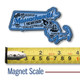 Massachusetts Premium State Magnet by Classic Magnets, 3.5" x 2", Collectible Souvenirs Made in the USA