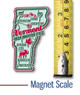Vermont Premium State Magnet by Classic Magnets, 1.8" x 3.1", Collectible Souvenirs Made in the USA