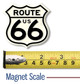 Small Route 66 Shield Highway Sign Magnet by Classic Magnets, Collectible Souvenirs Made in the USA