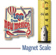 "Love from New Mexico" Vintage State Magnet by Classic Magnets, Collectible Souvenirs Made in the USA