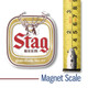 Stag Beer Logo Magnet by Classic Magnets, Collectible Gifts Made in the USA, 2.5" x 2.8"