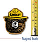 Smokey Bear Set of Six Magnets by Classic Magnets, Collectible Souvenirs Made in the USA