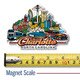 Charlotte, North Carolina City Magnet by Classic Magnets, Collectible Souvenirs Made in the USA