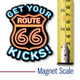 Get Your Kicks on Route 66 Neon Sign Magnet by Classic Magnets, Collectible Souvenirs Made in the USA