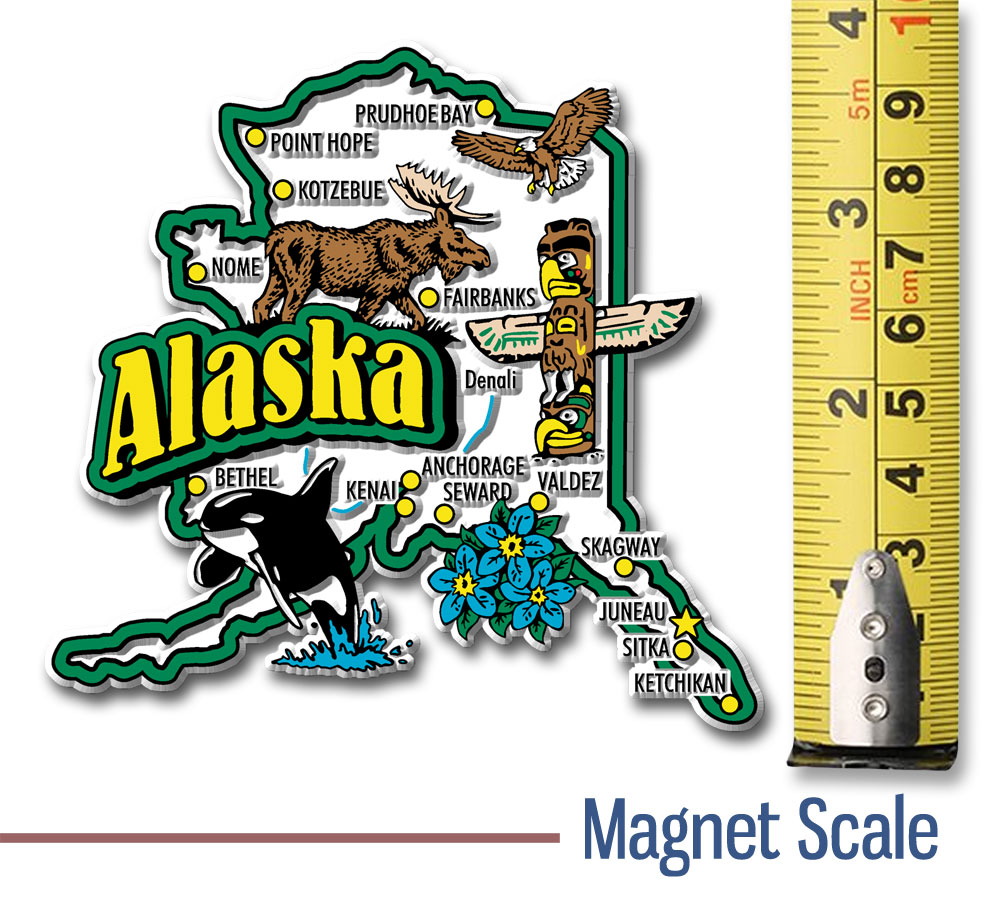 Travel Souvenir Flexible Fridge Magnet Alaska COLLEGE FJORD 