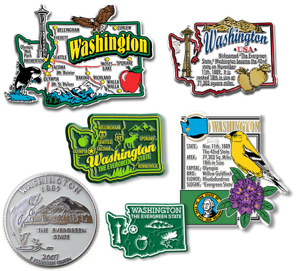 Six-Piece State Magnet Set - West Virginia