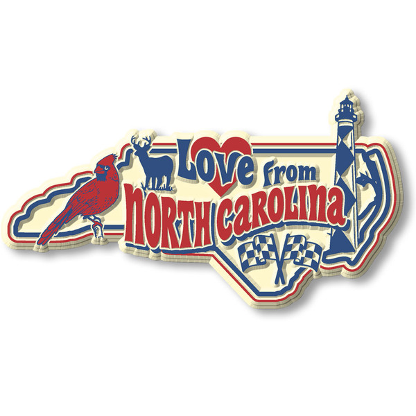 Love from North Carolina State Map
