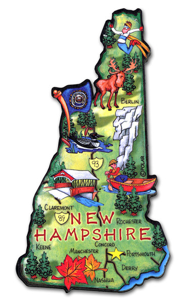 Map of new hampshire state immagini e fotografie stock ad alta risoluzione