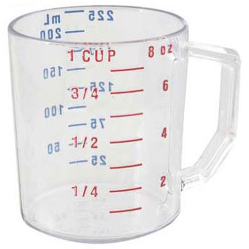 CUP, MEASURING(1 CUP, DRY, CLEAR), 25MCCW135, 2471081