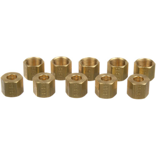 NUT, COMPRESSION, 1/4" (10/Pkg), AllPoints, 263651, 263651