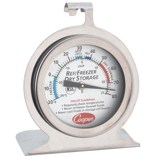 THERMOMETER, SHELF, -20/80F, Cooper Thermometer, 25HP-01-1, 1381249