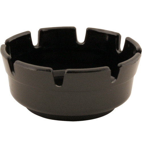 ASH TRAY, 4"RD, BLK PLST, 12-PK, AllPoints, 2801388, 2801388