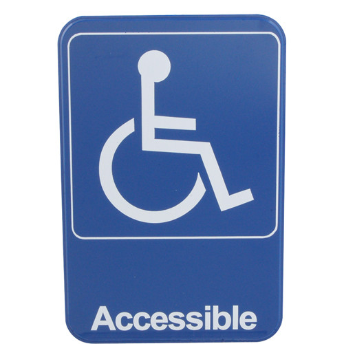 SIGN, HANDICAP, BLUE, 6X9", Traex, 5644, 2801129