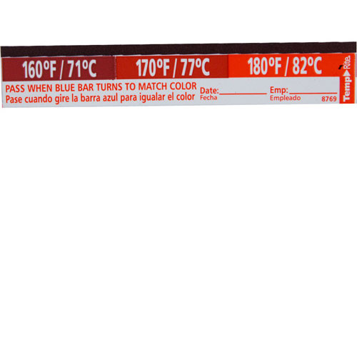 LABEL, TEMPERATURE, 160/170/180, Taylor Thermometer, 8769, 1381257