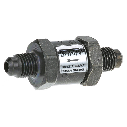 CHECK VALVE 1/4" FLARE, Bunn, 01171-0000, 561125